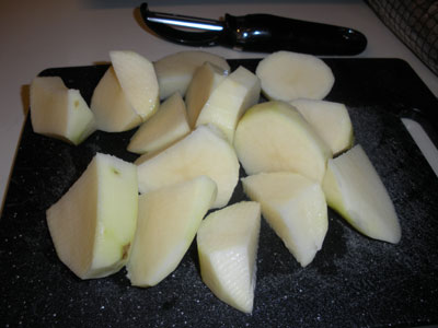 Potatoes ready for cooking